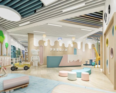 现代幼儿园3D模型下载